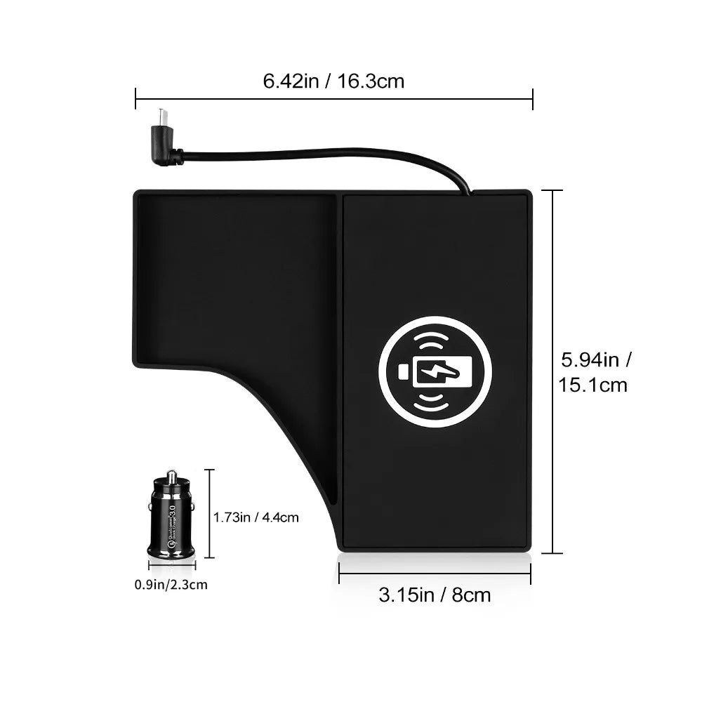 Wireless Charger for Nissan Sentra 2020-2025 Qi Certified Fast Charge Tidesmit