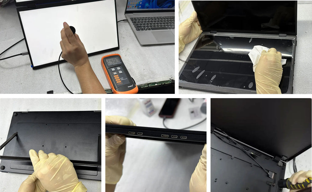 UPERFECT Delta Max Touch 18.5" 100Hz Stacked Monitor Laptop Touchscreen Folding Dual Mobile Computer Display W/ USB C Mini HDMI