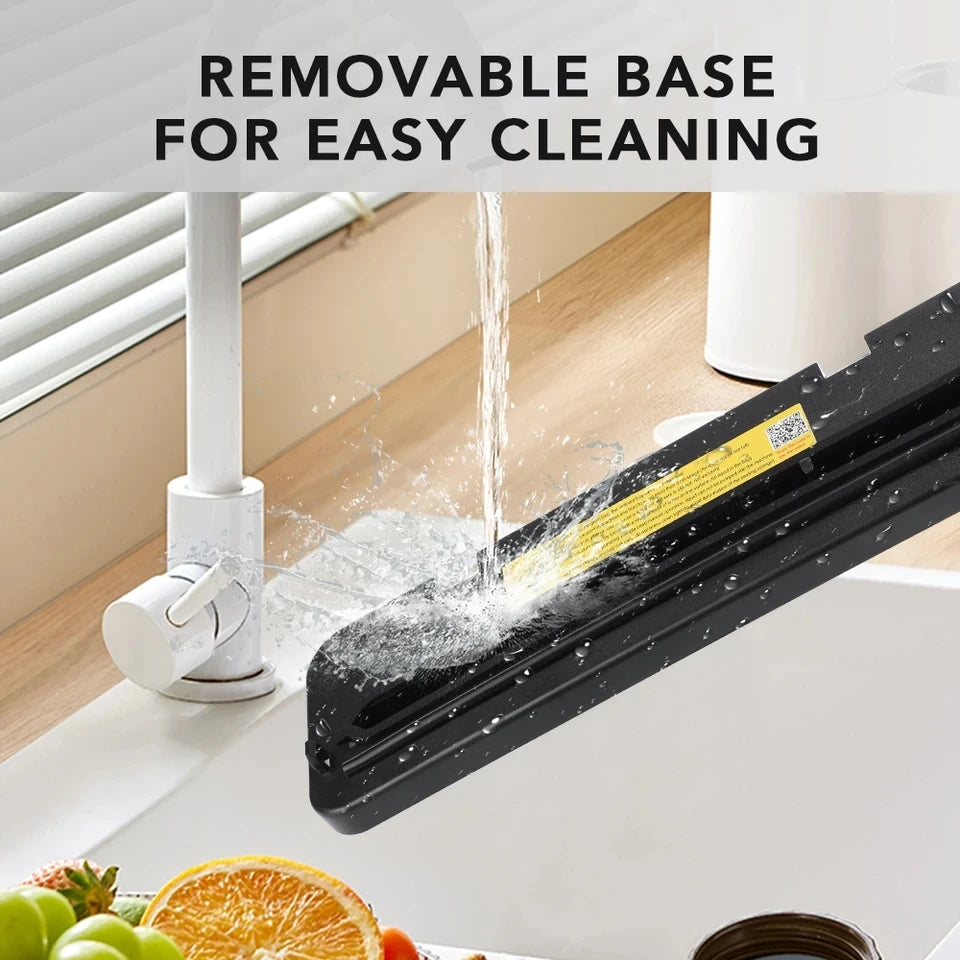 Tidesmit electric vacuum sealer with built-in cutter and touch button settings for wet and dry food sealing