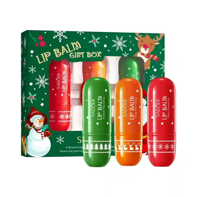 Moisturizing Lip Balm Set - Hydrating Lip Care Treatment 3-4pcs Lip Care 3pcs Tidesmit