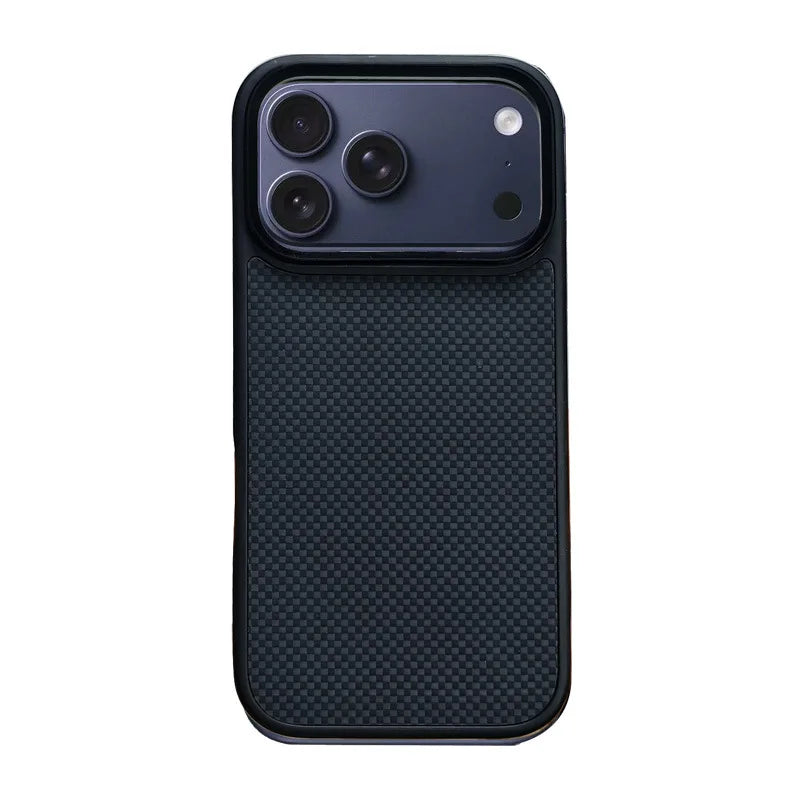 iPhone 17 Pro Max Aramid Fiber Case - Slim Military-Grade Shockproof Cover Black for 17ProMax Tidesmit