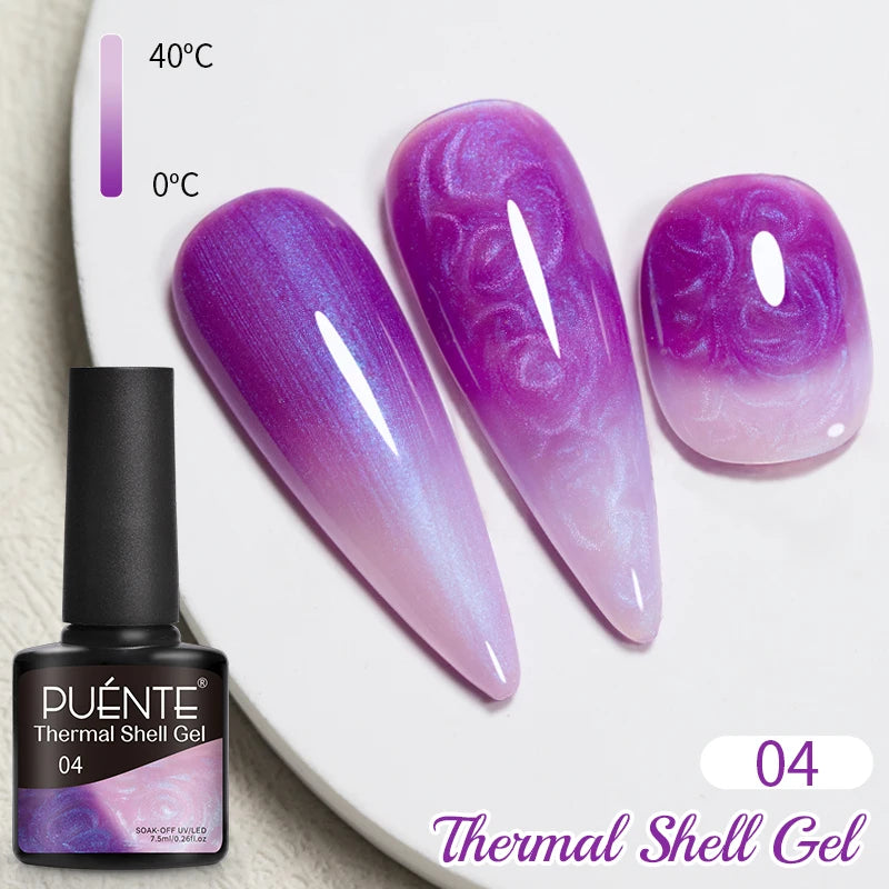 3D Sculpture Gel Nail Polish 15ml - Professional Soak Off Formula Permanent Makeup Machines Thermal Shell 04 Tidesmit