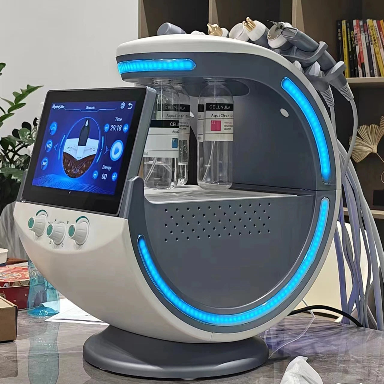 7-in-1 Hydro Facial Machine | Professional Deep Skin Therapy Body Shaping Massage Equipment grey 7 IN 1 Tidesmit