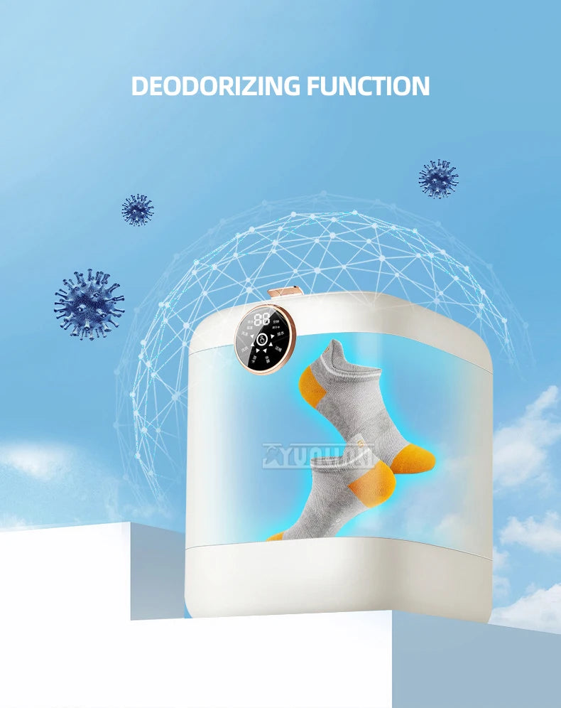 Tidesmit portable underwear and socks washing machine with integrated drying feature for compact laundry solutions