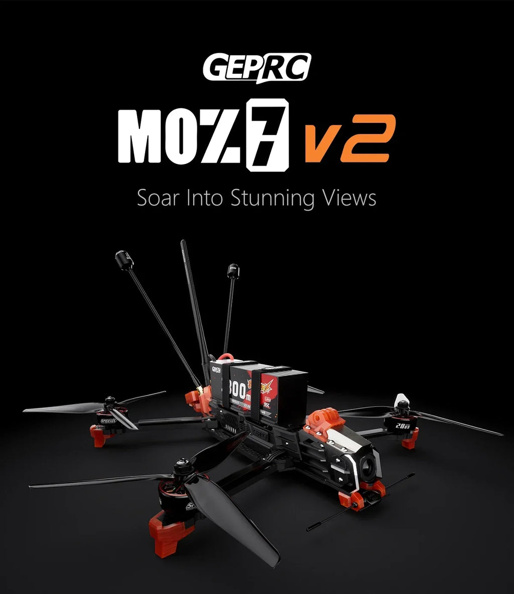 GEPRC MOZ7 V2 Long Range FPV Drone with TAKER H743 50A and O4 Air Unit Tidesmit