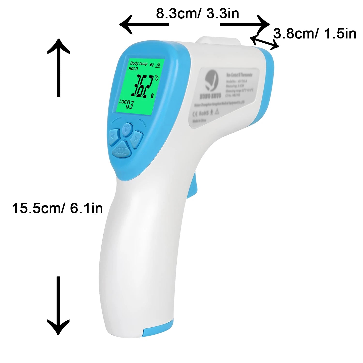 Non-Contact & Ear Dual-Mode Infrared Thermometer -Digital LCD Fever Detector for Infant Adult Kids,Fast Measurement Thermometer