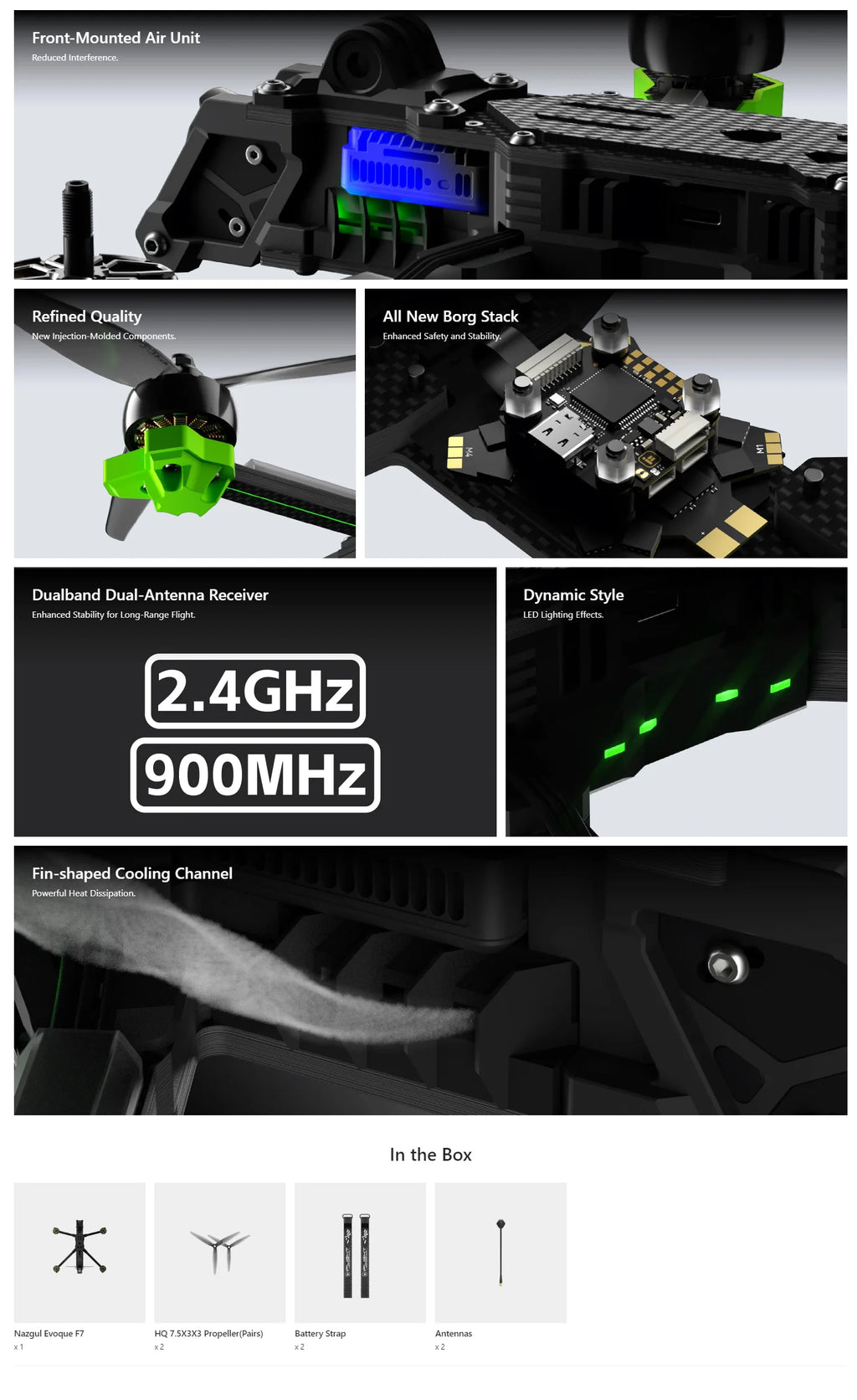 Nazgul Evoque F7 O4 Pro 6S HD FPV Drone - Waterproof Long-Range Quad Tidesmit