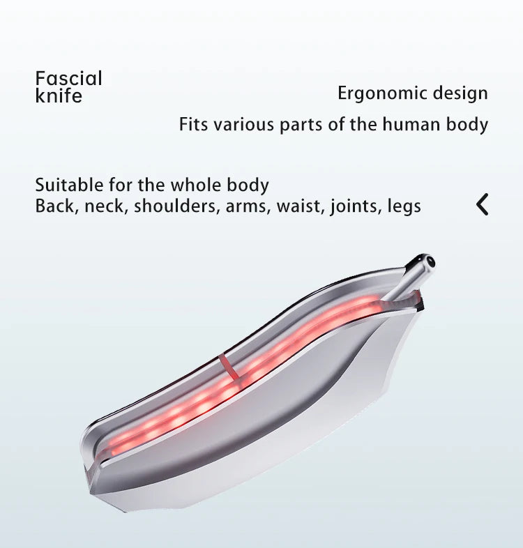 Fascia Muscle Massager: Heated Vibration Tool for Deep Tissue Relief Fascia Gun Tidesmit