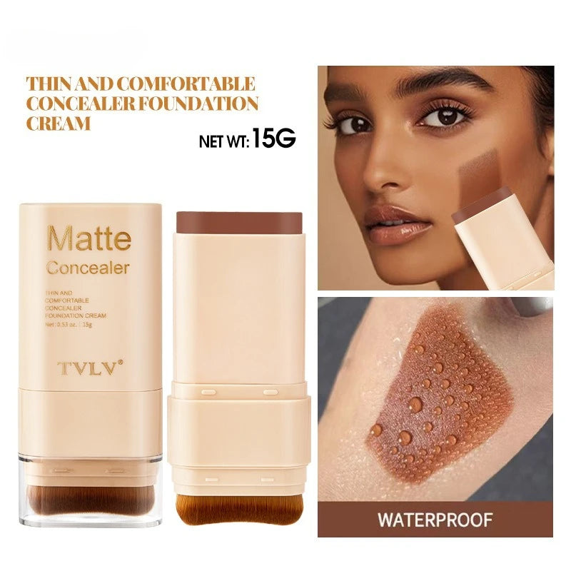 Tidesmit Eraser Concealer Double-Head Foundation Stick waterproof nine-color non-gluggy solid cream face makeup