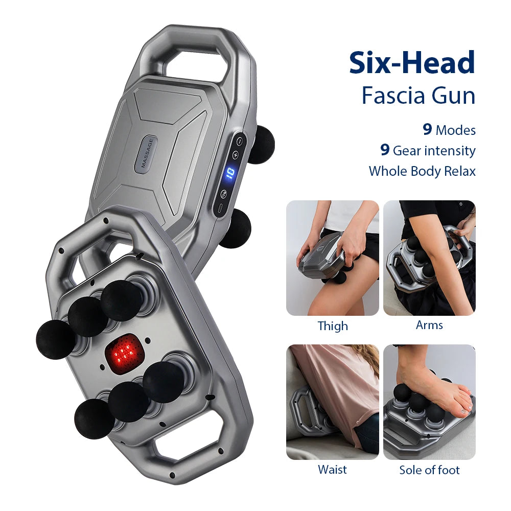 Deep Tissue Massage Gun with 66 Interchangeable Heads by Tidesmit Relaxation Treatment Tidesmit