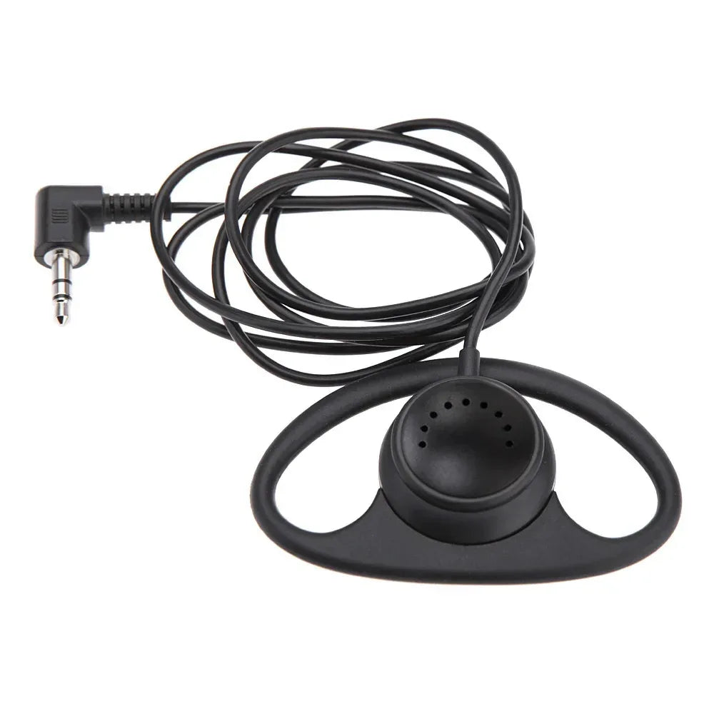 D-Shape 3.5mm Wired Ear Hook Earpiece Clip-On Tidesmit Audio Tidesmit