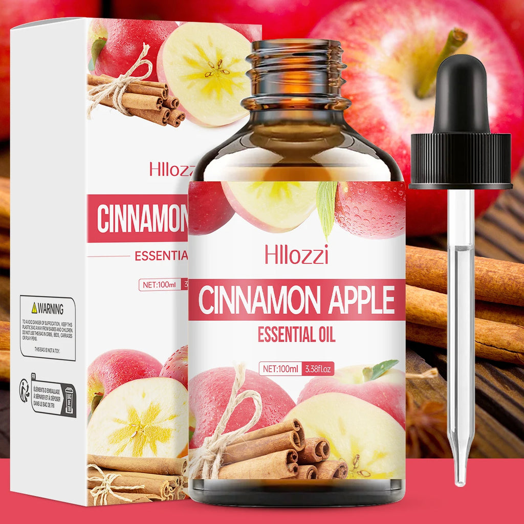 Cinnamon Apple essential oil is suitable for skin care, bath, aromatherapy diffuser, and for use on face, hair, and eyelashes.