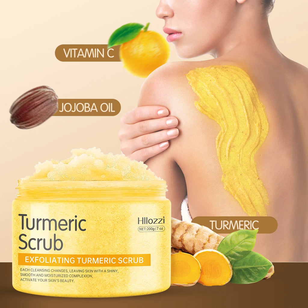 Turmeric Body Scrub: Professional Deep Exfoliation & Hydration (200g) Scrubs Treatments Tidesmit
