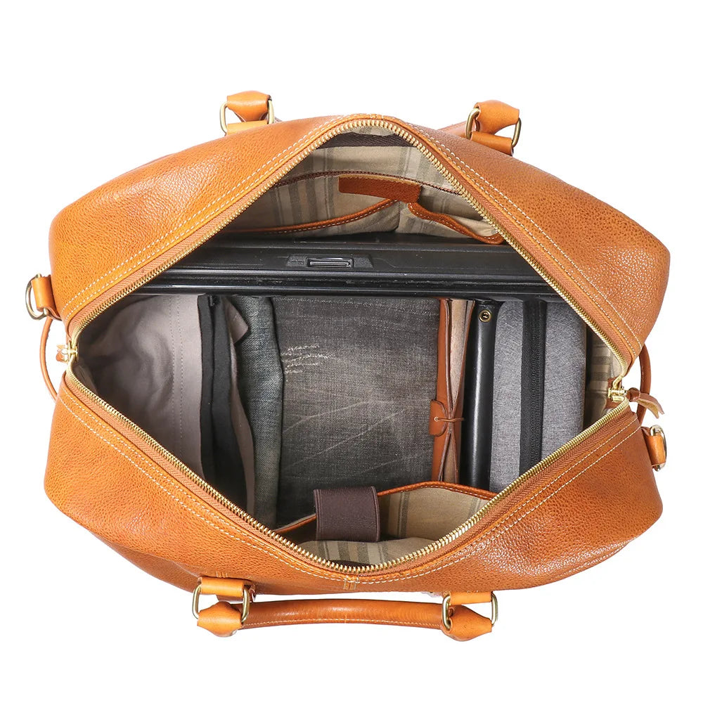 New Original Design Luxury Men's Handbag Genuine Leather 15.6 Laptop Bag Unisex Shoulder Cross Bag Travel Fitness Duffle Bag