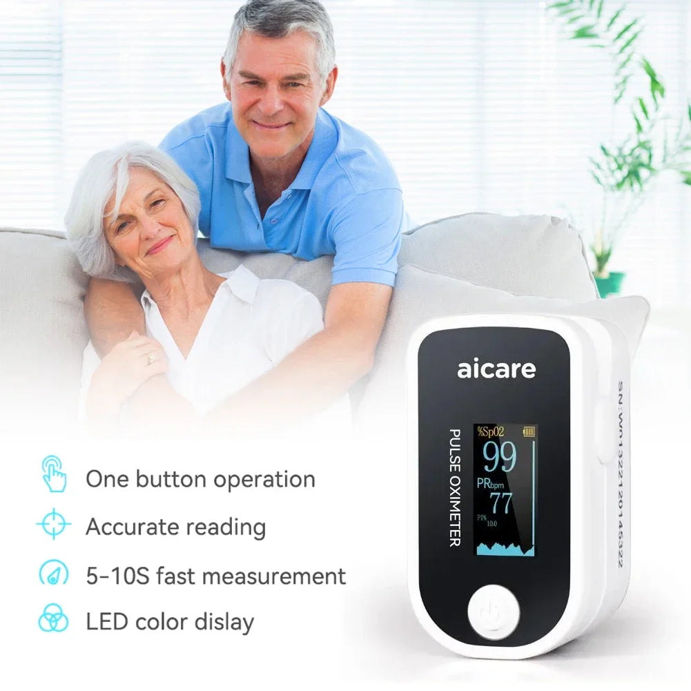 Oximeter Portable Fingertip Pulse Blood Oxygen Saturation Monitor With Lcd Display Fingertip Oximeter Testing SpO2 Health Care