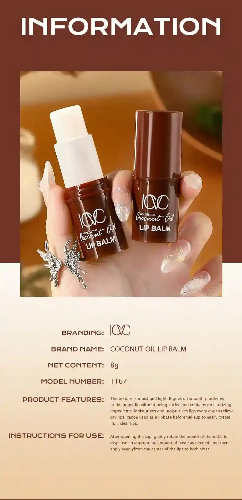 Dark Lip Lightening Balm - Exfoliating Nourishing Lip Treatment Lip Care Tidesmit