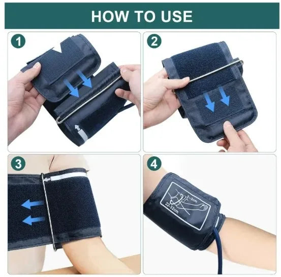 Automatic Tonometer Upper Arm Blood Pressure Monitor LCD Screen Sphygmomanometer Digital BP Monitor Medical Tensiometer Measure