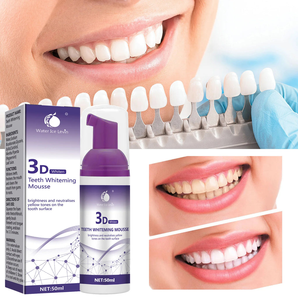 Tidesmit 50ml 3D Mousse Toothpaste for professional teeth whitening and effective stain removal