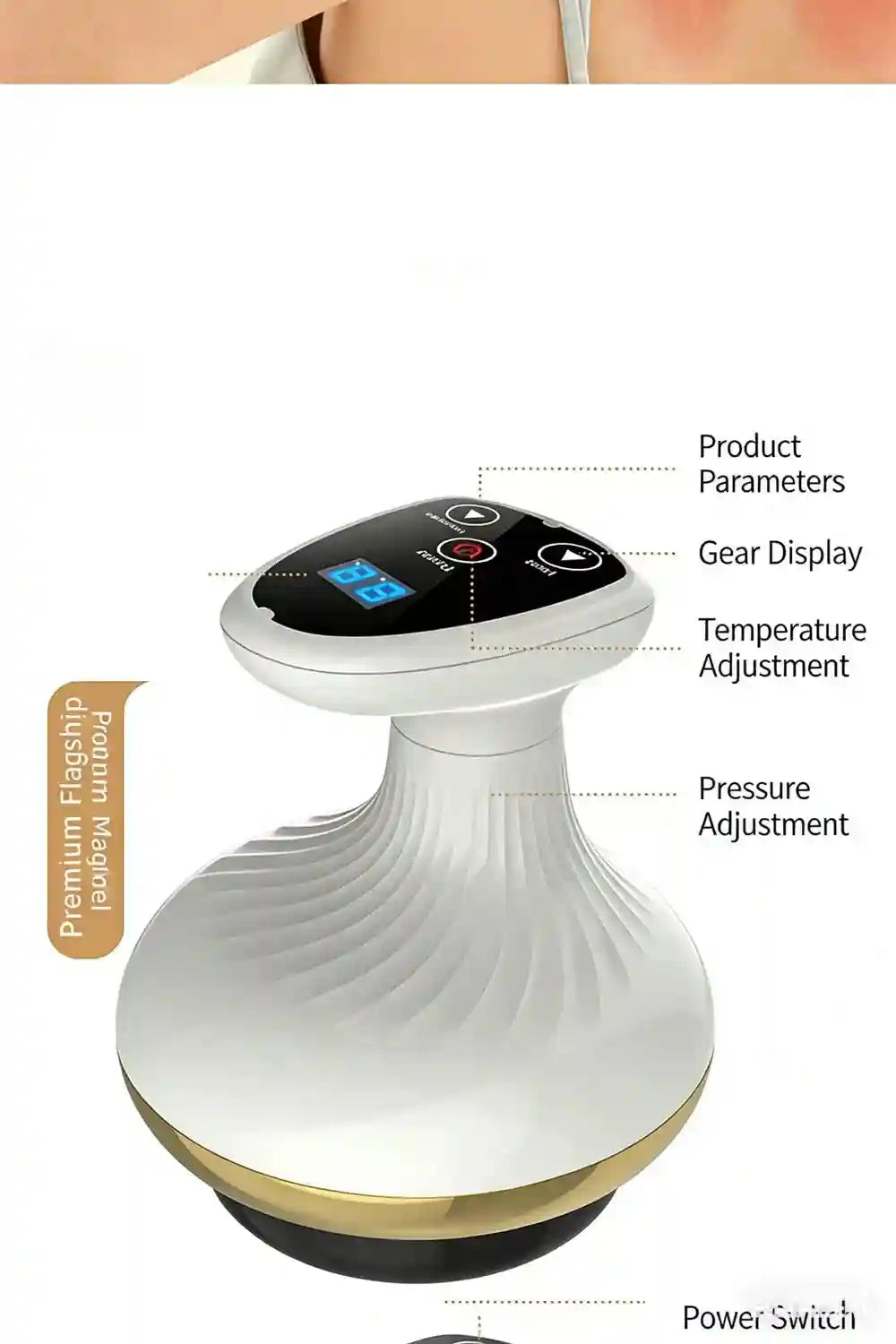Electric Cupping Massager with Heat Therapy for Deep Tissue Relief Eye Massage Instrument Tidesmit