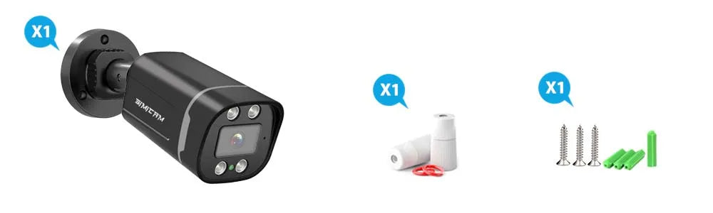 4K Poe Security Camera Outdoor Indoor 4MP/5MP/8MP Audio Night Vision WaterProof Bullet surveillance CCTV ip Camera Onvif for NVR