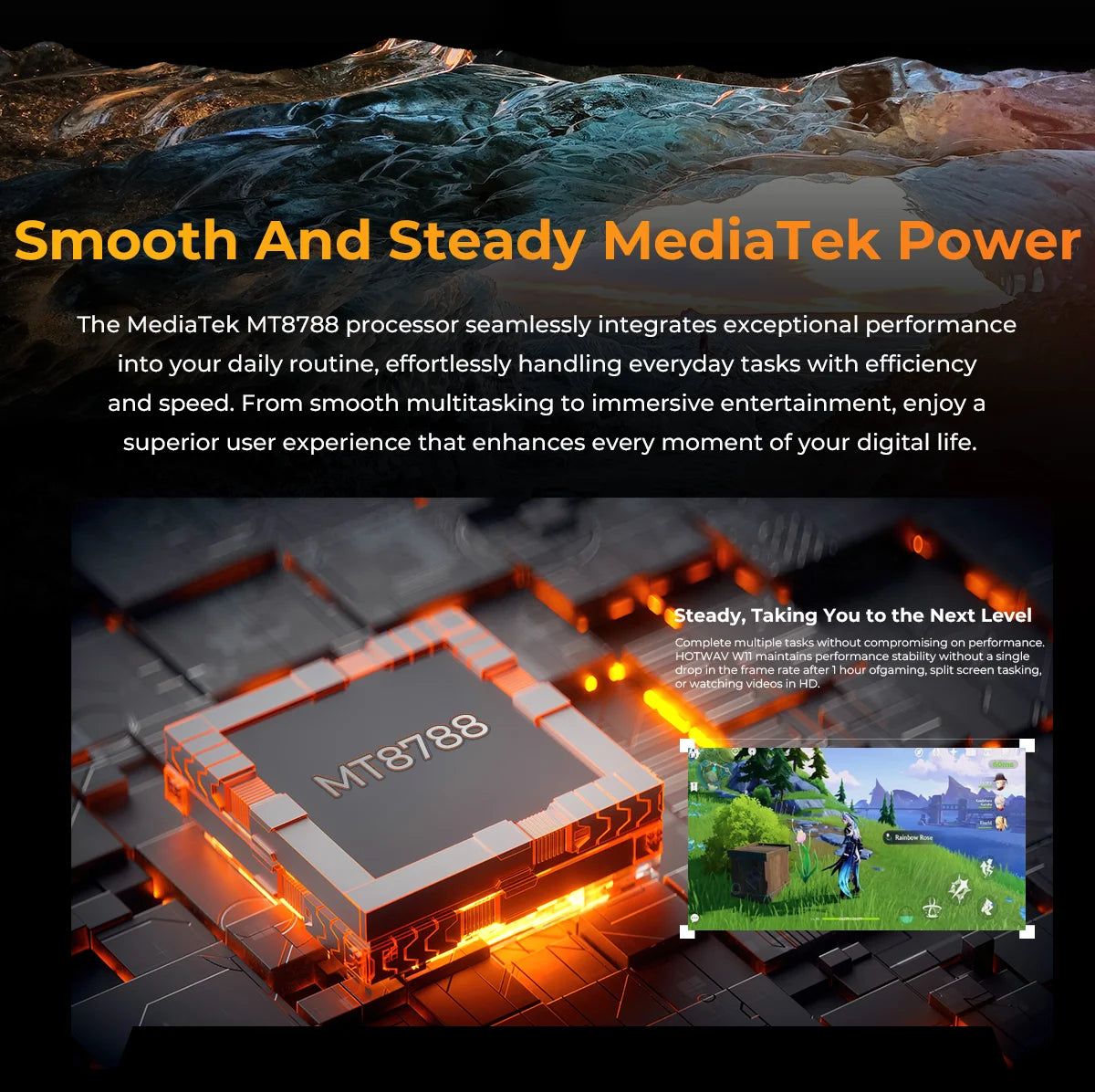 HOTWAV W11 Rugged Phone 20800mAh Battery 6.6 Inch FHD+ 12GB+256GB 33W Fast Charging 280LM Flashlight NFC Smartphone Android 13
