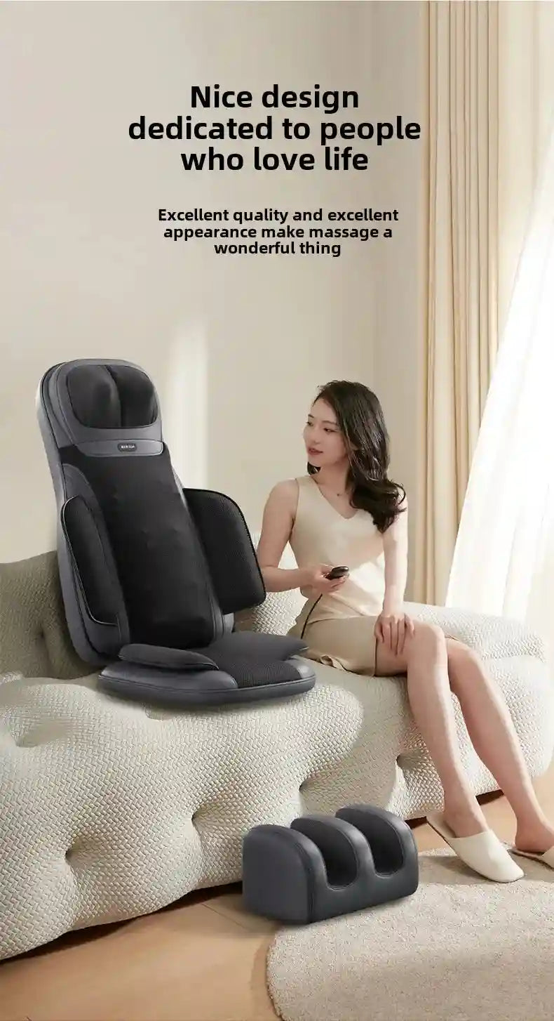Electric Massage Roller Chair with Heat Therapy for Back and Neck Relief Massage Roller Tidesmit