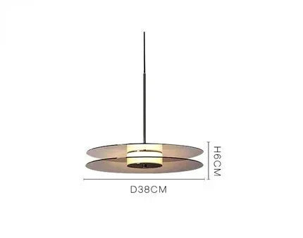 Nordic Minimalist Chandelier Pendant Light | Modern LED Decor L 38CM Horizontal China Mainland Tidesmit