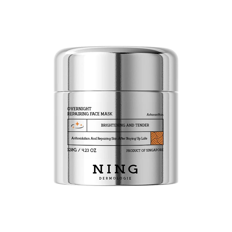 120G NING Overnight Repair Face Mask Astaxanthin Organic Antioxidant DNA Repair Niacinamide Brightening Anti-Aging Hydrating