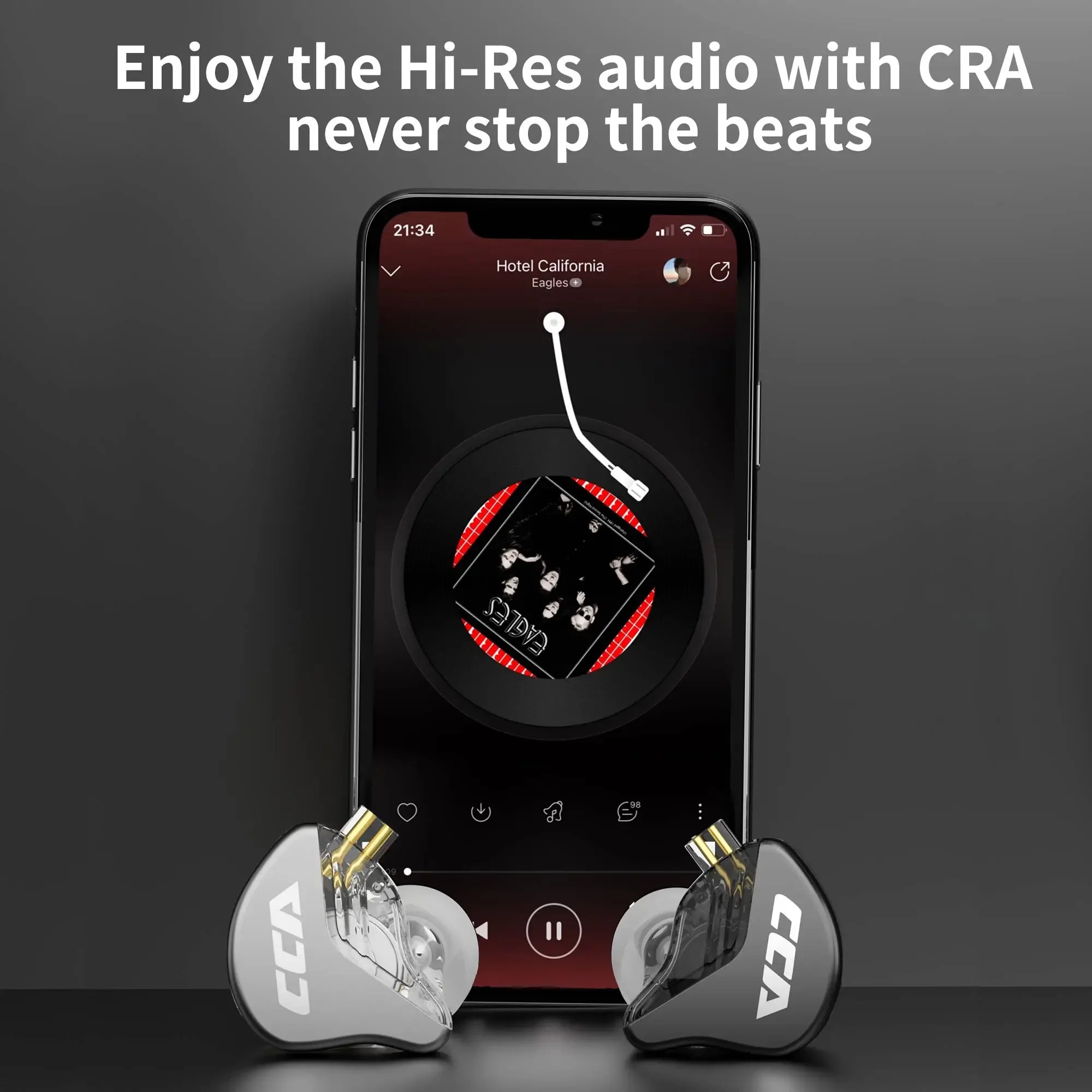 CCA CRA In-Ear Monitors | Dynamic Driver Wired Earbuds | Tidesmit Tidesmit