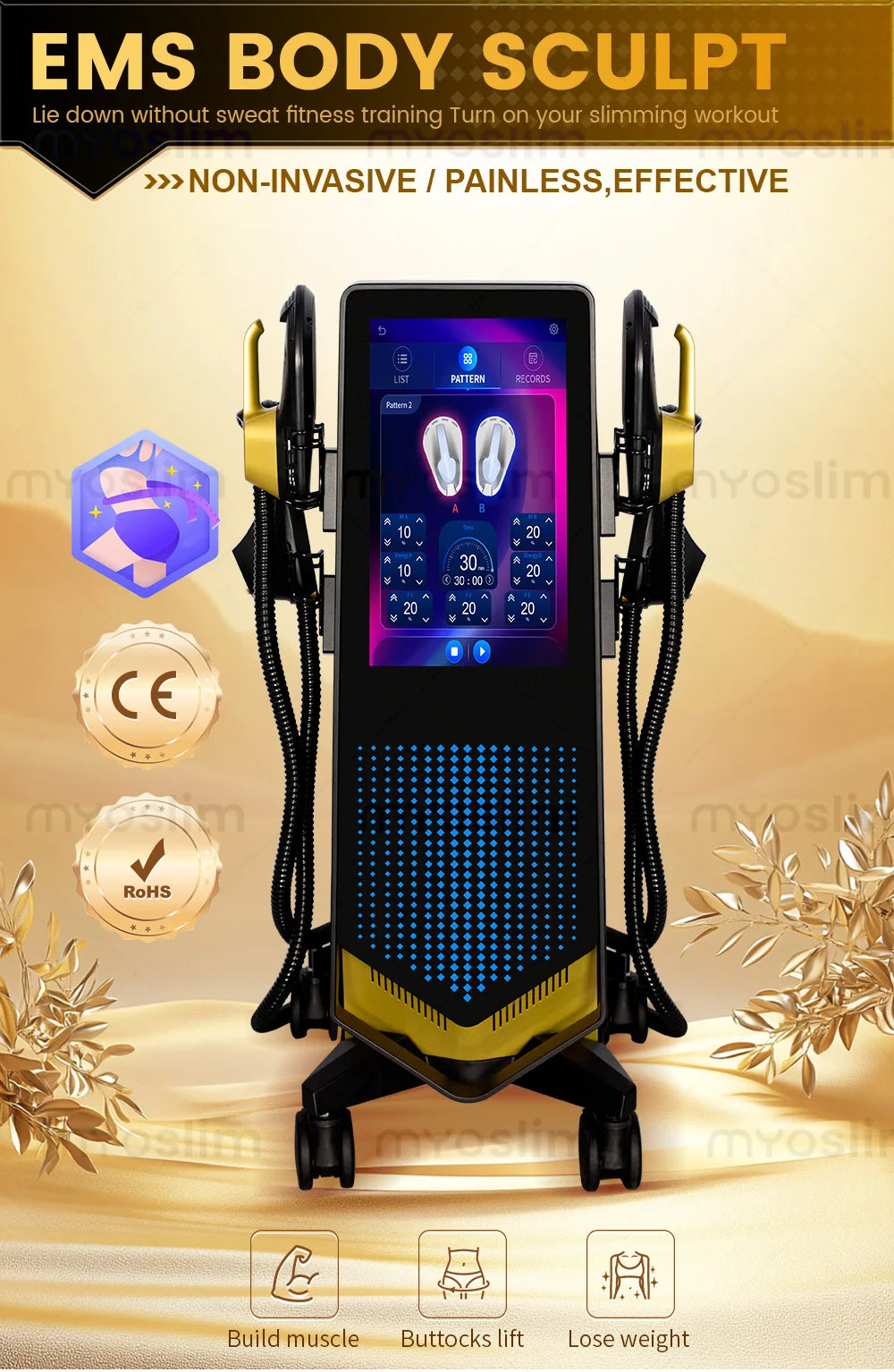 Professional 5-Handle Slimming Body Shaping Instrument | Tidesmit EU Relaxation Treatment Tidesmit