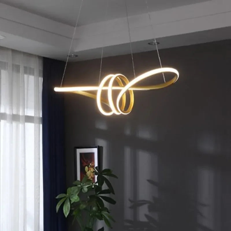 Modern Nordic LED Ring Light | Dimmable Minimalist Home Lamp 92cm Tidesmit
