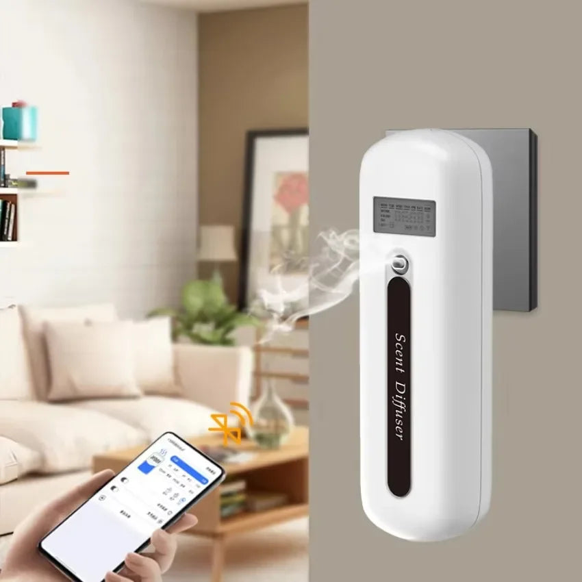 Bluetooth Smart Electric Wall Plug in Essential Oil Aroma Diffuser Waterless Scent Air Fragrance Scent Machine Bathroom Hotel