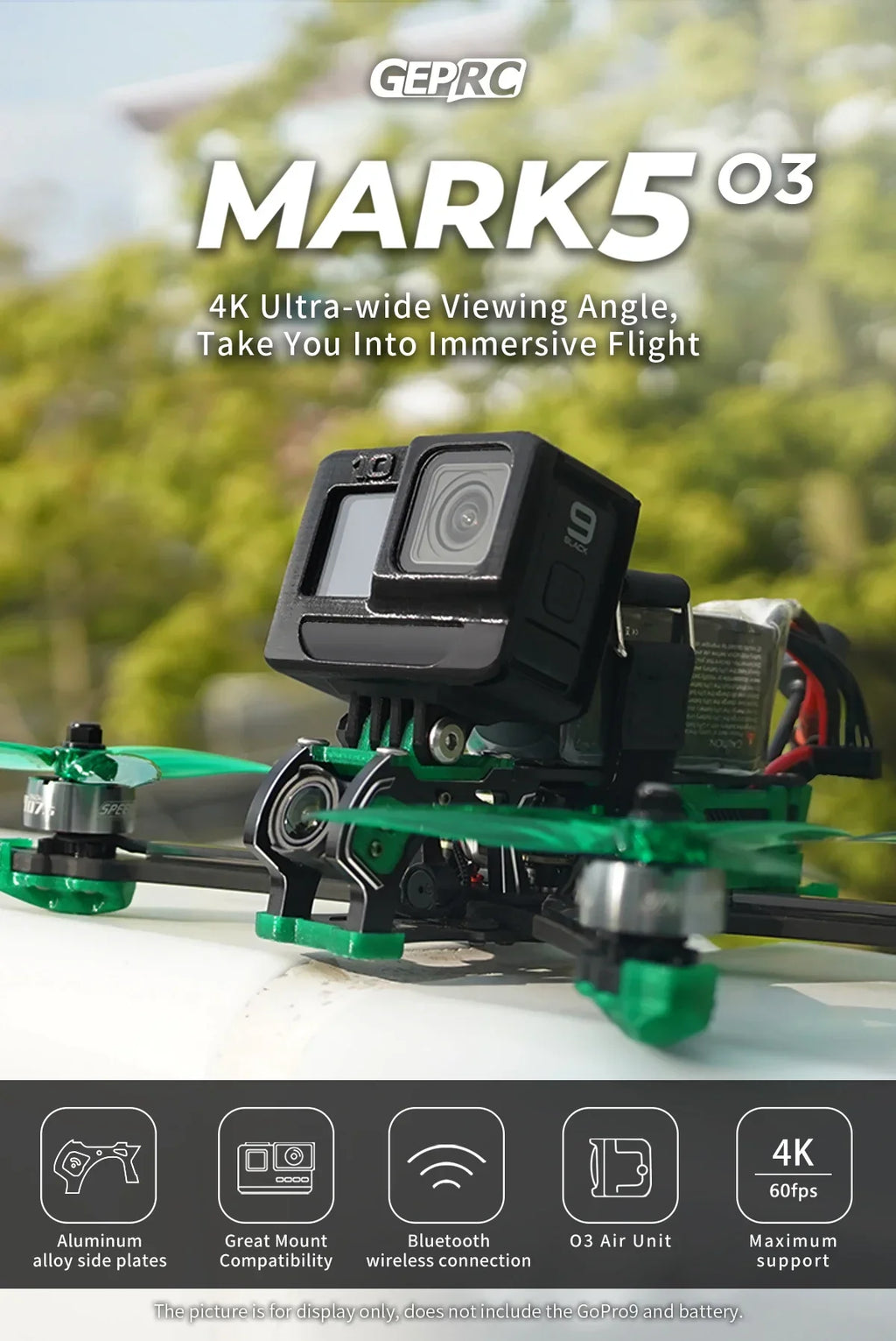 GEPRC Mark5 O3 HD 5-Inch FPV Drone 6S TBS Nano Orange Tidesmit