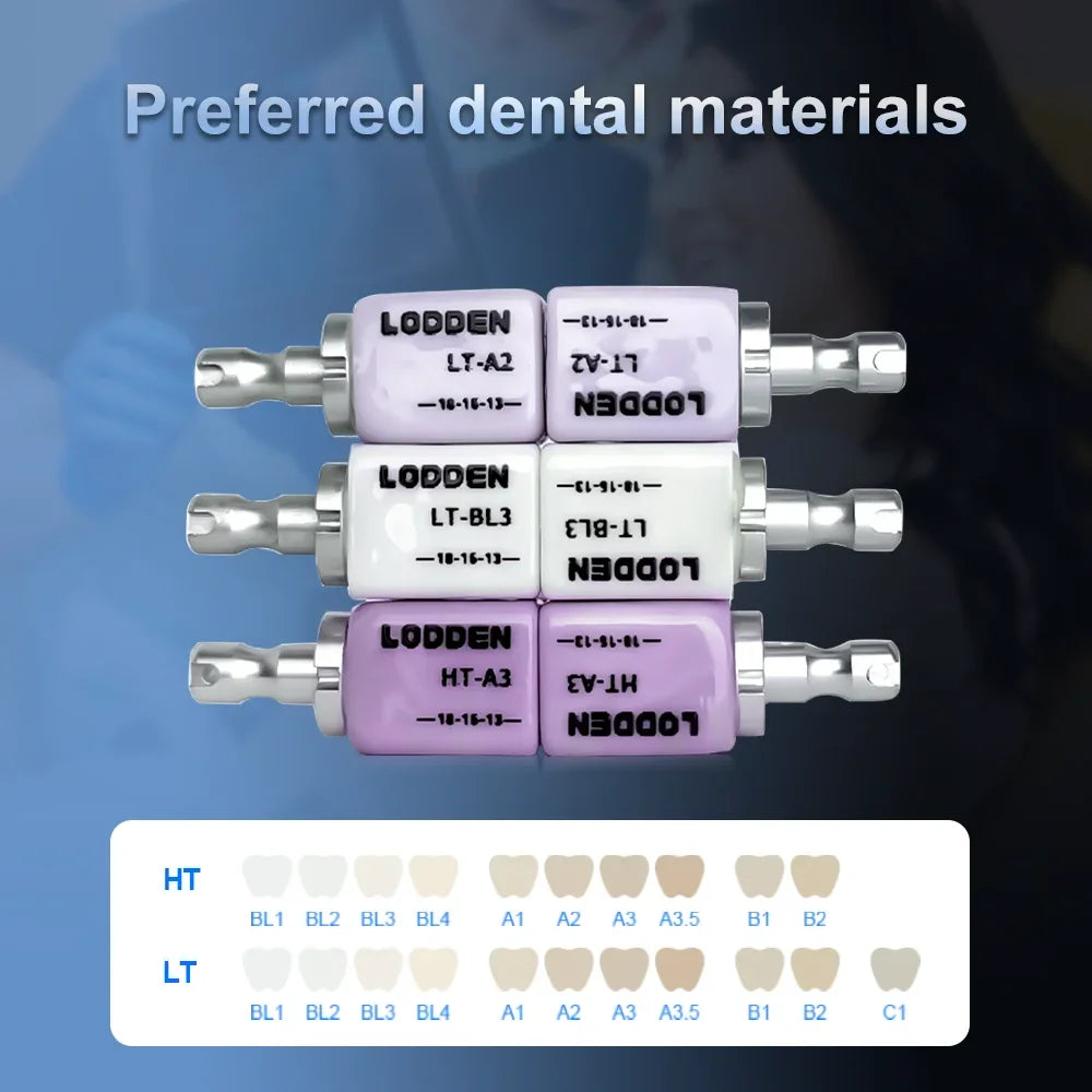 Tidesmit 10PCS Lithium Disilicate C14 Dental Ceramic Blocks for CAD CAM Sirona Cerec Veneer Restoration