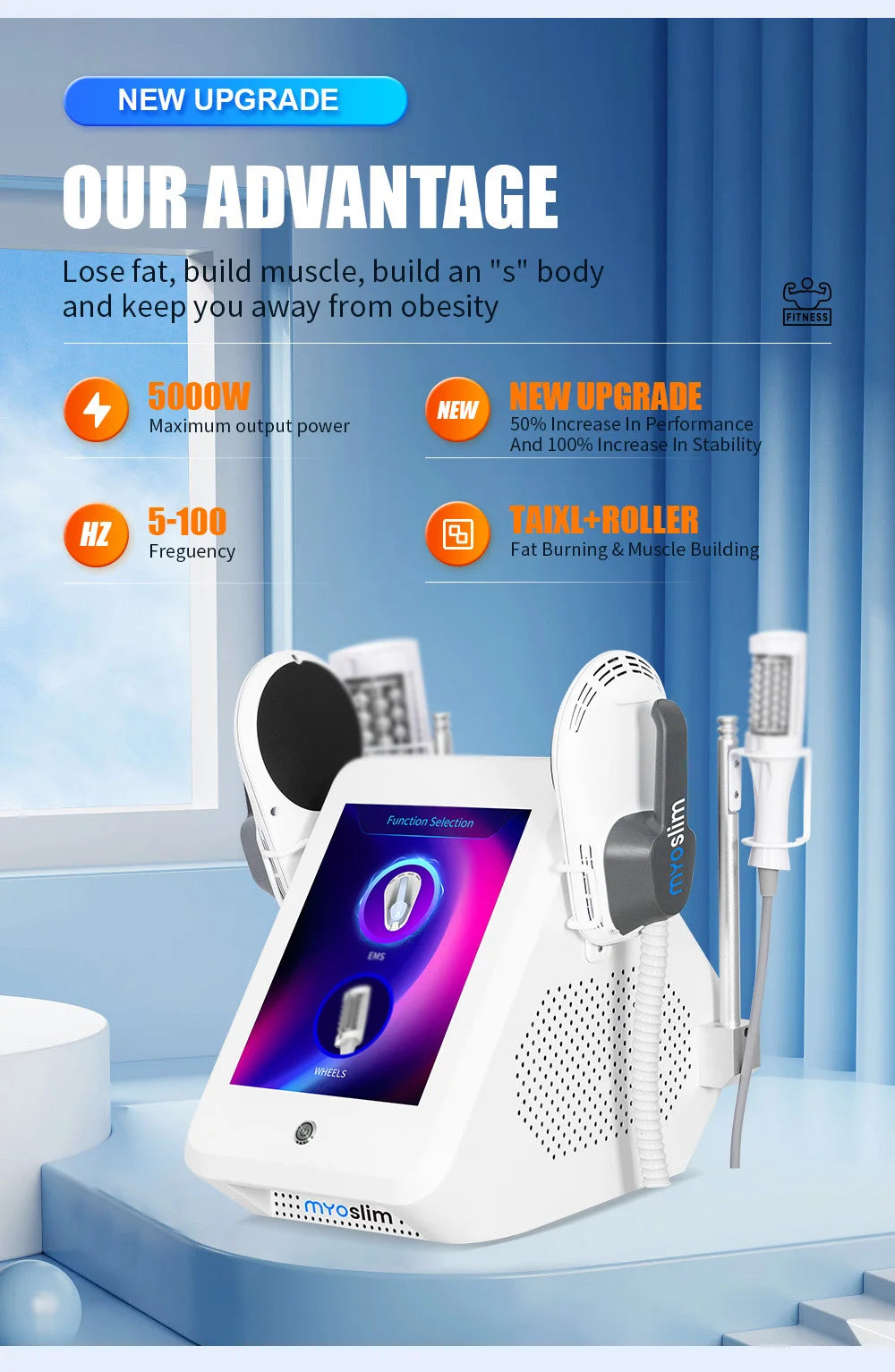 Cellulite Body Sculpting Massage Machine | 360 Vibration Roller Body Shaping Massage Equipment Tidesmit