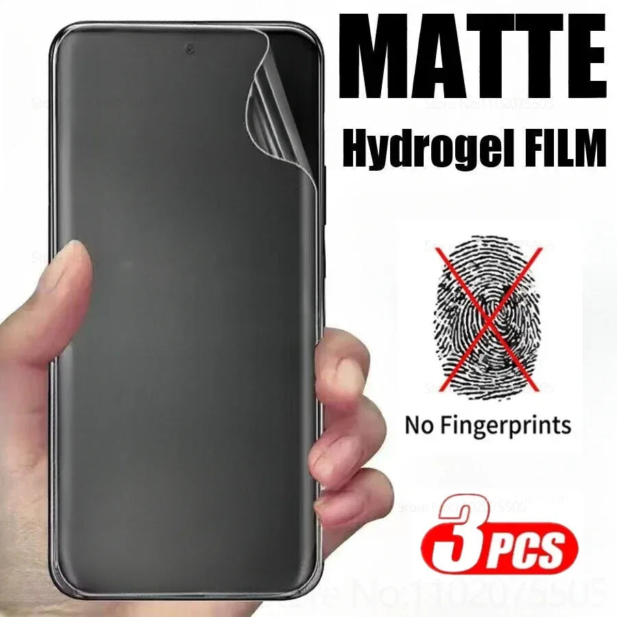 Xiaomi Matte Hydrogel Screen Protector 3-Pack - Case Friendly Film 3PCS Matte Hydrogel Film Tidesmit
