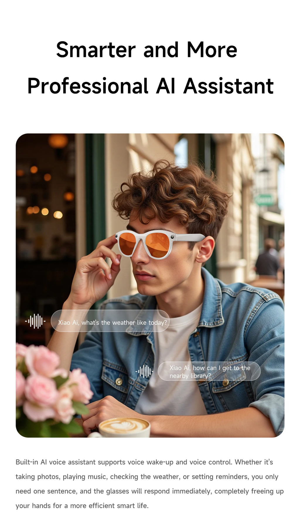 AI Smart Glasses with Camera & Bluetooth Audio | Tidesmit Tech Tidesmit