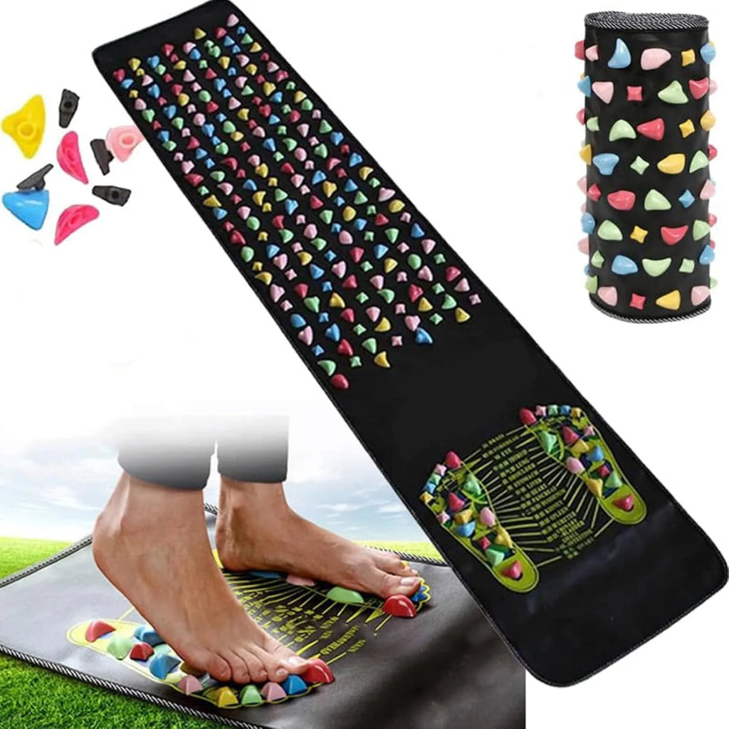 Acupressure Foot Reflexology Mat for Deep Tissue Muscle Relief Body Shaping Massage Equipment Tidesmit