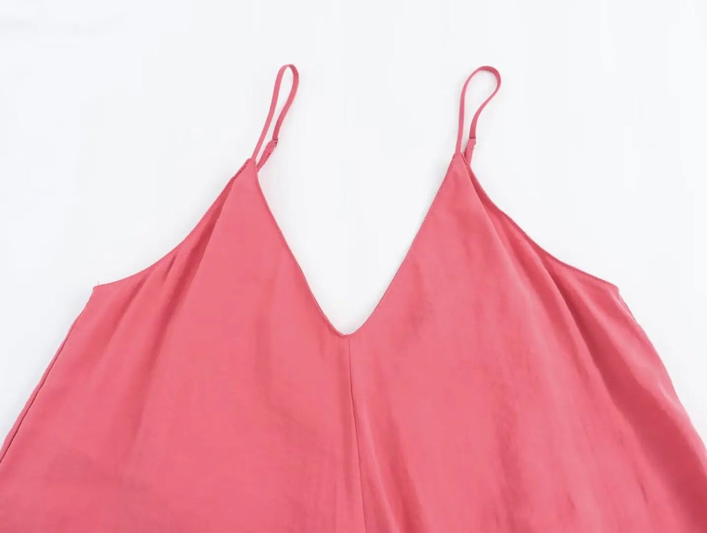 MUJER 2025 Red Slip Maxi Dress Women Sexy Backless Long Dresses for Woman Summer Beach Female Dress Draped Party Dresses Women