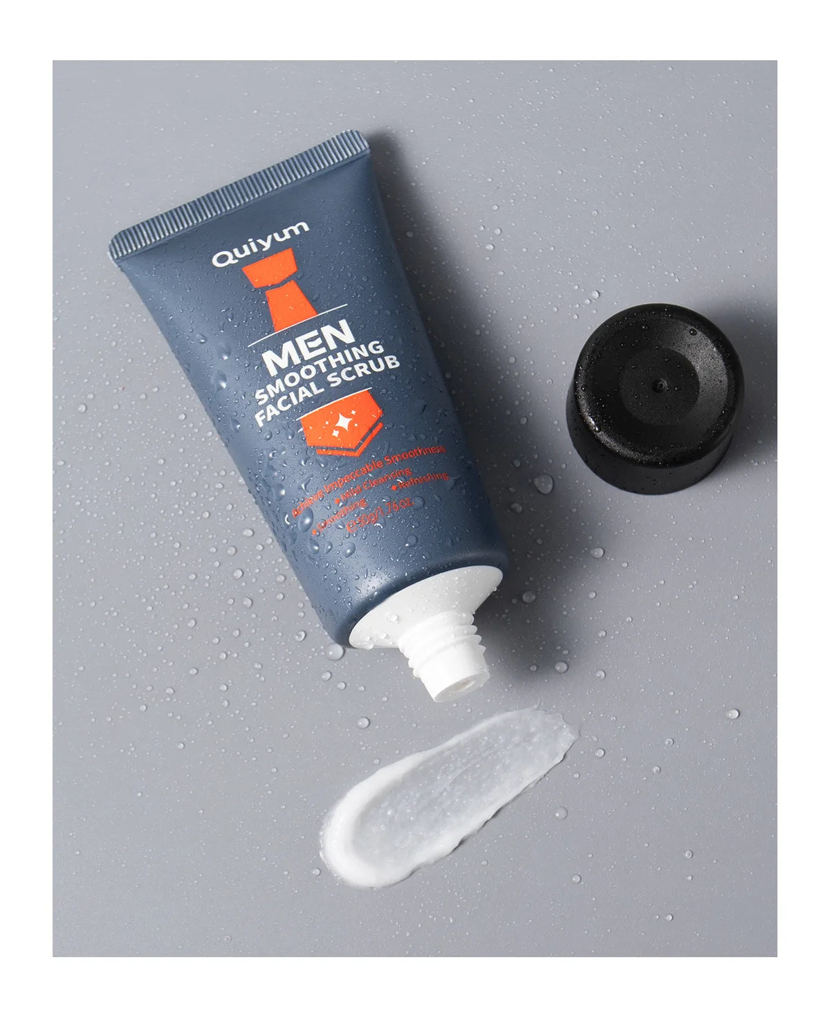 Mens Facial Scrub Exfoliator - Deep Pore Cleanser with Natural Extracts 50g Scrubs Treatments Tidesmit