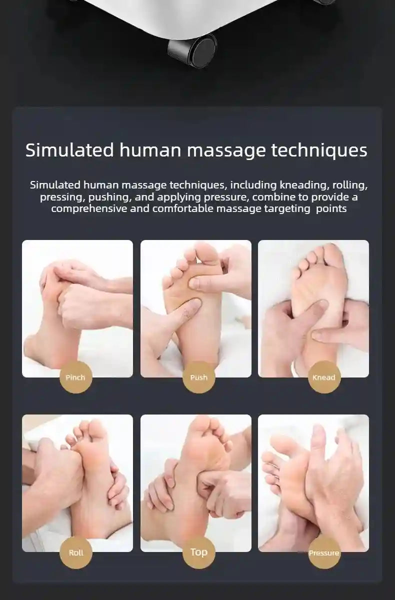 Electric Foot Spa Massager with Heat, Remote Control & Deep Tissue Modes Massage Roller Tidesmit
