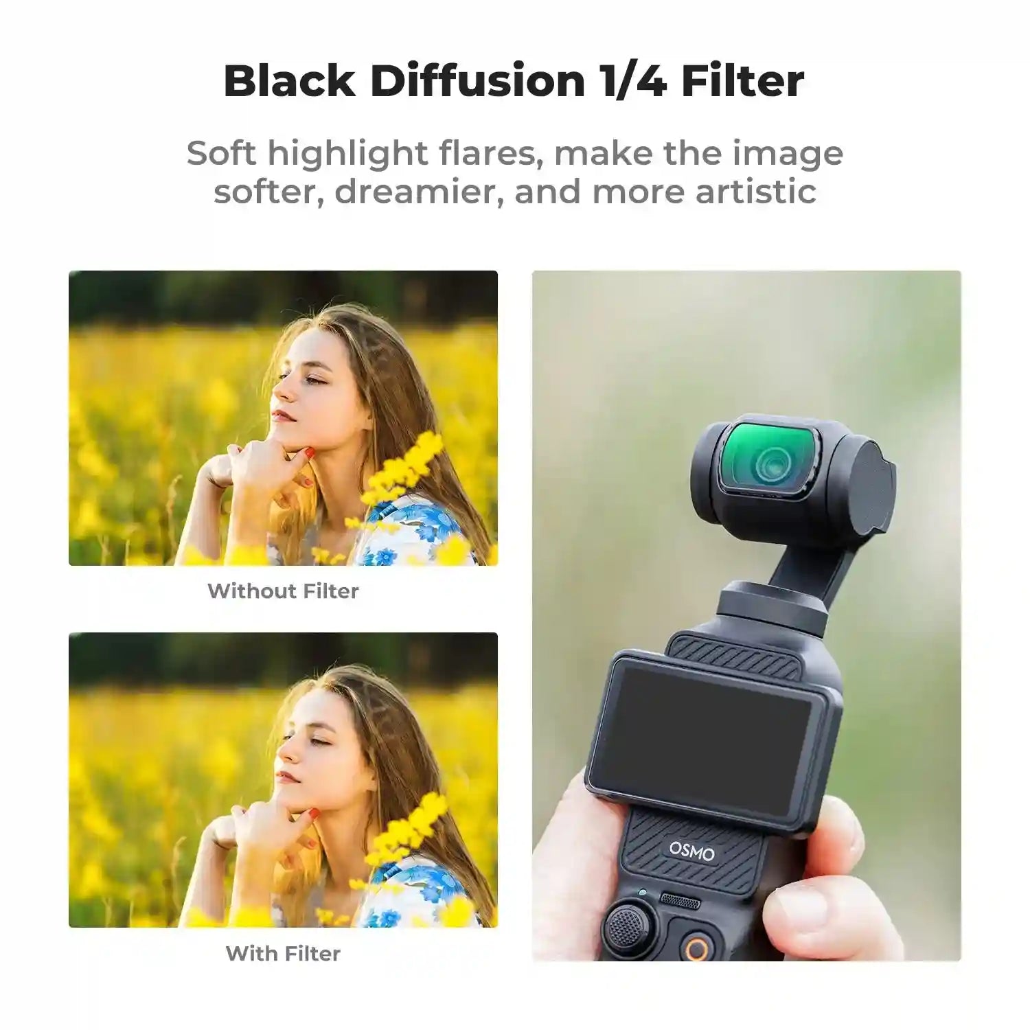 DJI Osmo Pocket 3 ND/CPL Filter Set with Screen Protector Kit Tidesmit
