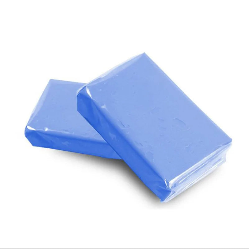 SEAMETAL 3pcs Car Clay Cleaning Bar Washing Mud Set Fine Grade Auto Detailing Waxing Polish Magic Mud Rust Oil Remover Cleaner