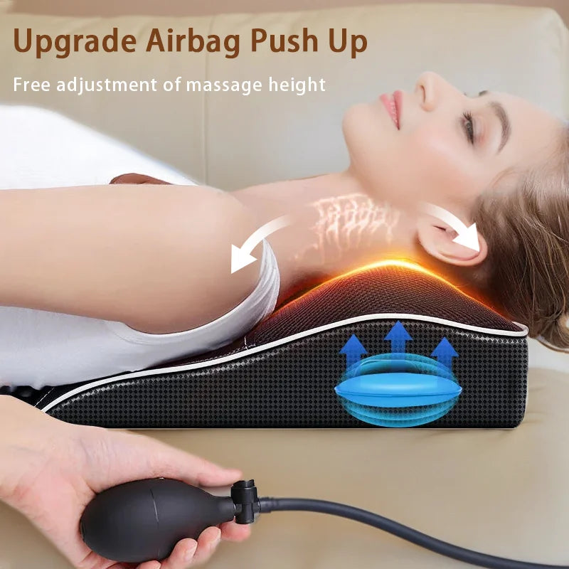 Electric Cervical Pillow with Heated Airbag for Neck Relaxation Relaxation Treatment Tidesmit