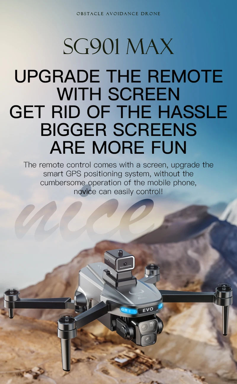 GPS Camera Drone with Obstacle Avoidance - Foldable 8K Quadcopter Tidesmit