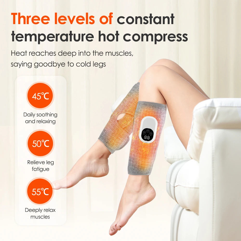 Portable Calf Massager with Heat - Air Compression Recovery Device Fascia Gun Tidesmit