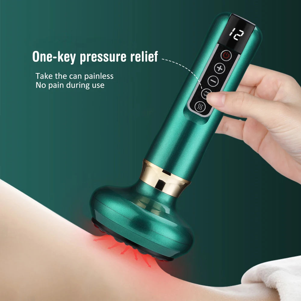 Electric Gua Sha Massager: Heated Deep Tissue Body Sculpting Tool Body Shaping Massage Equipment Tidesmit