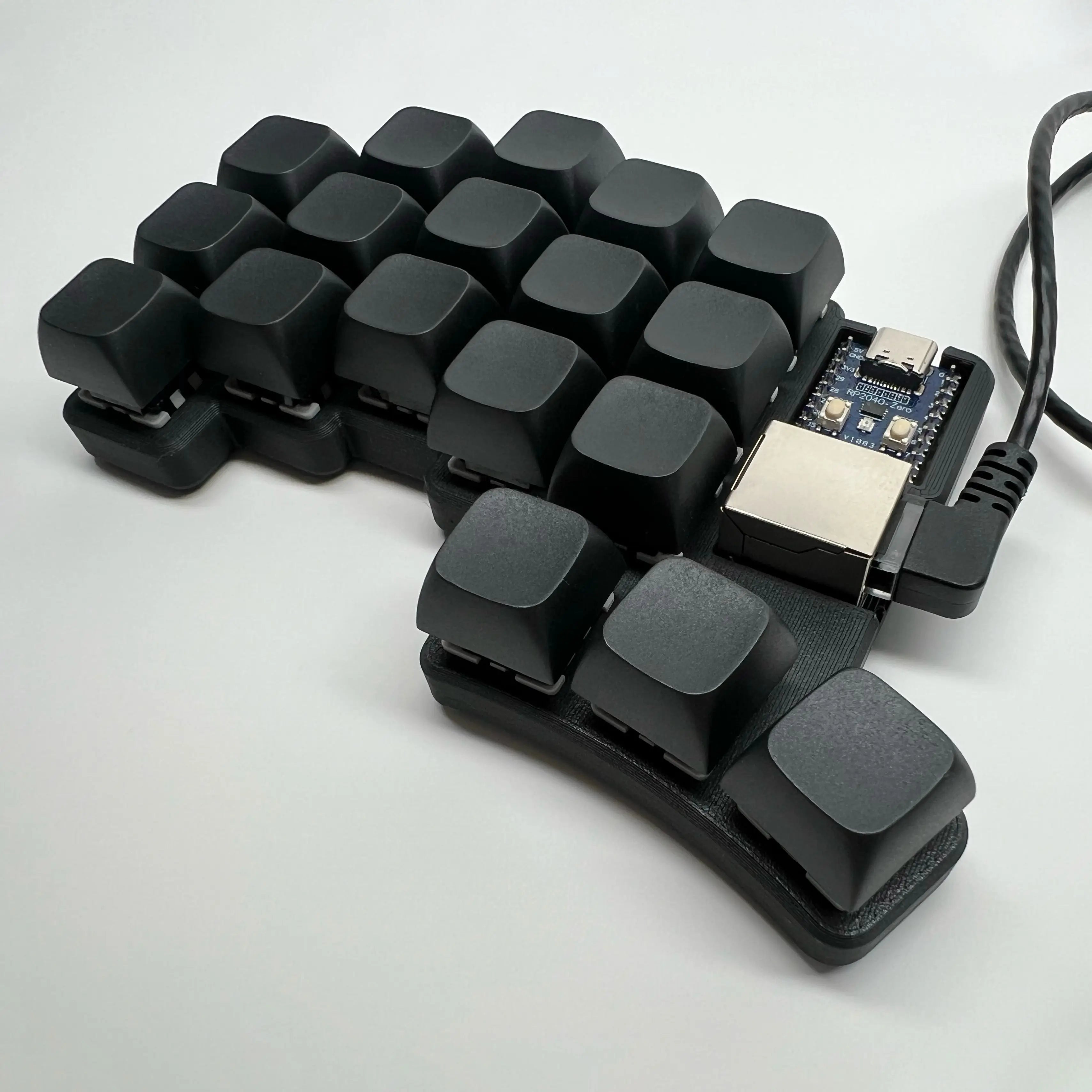 Cheapino V2 Split Keyboard - MX Silent Switches Wired QMK Firmware Vial Ergonomic Mechanical Keyboard Pre-soldered DIY Kit