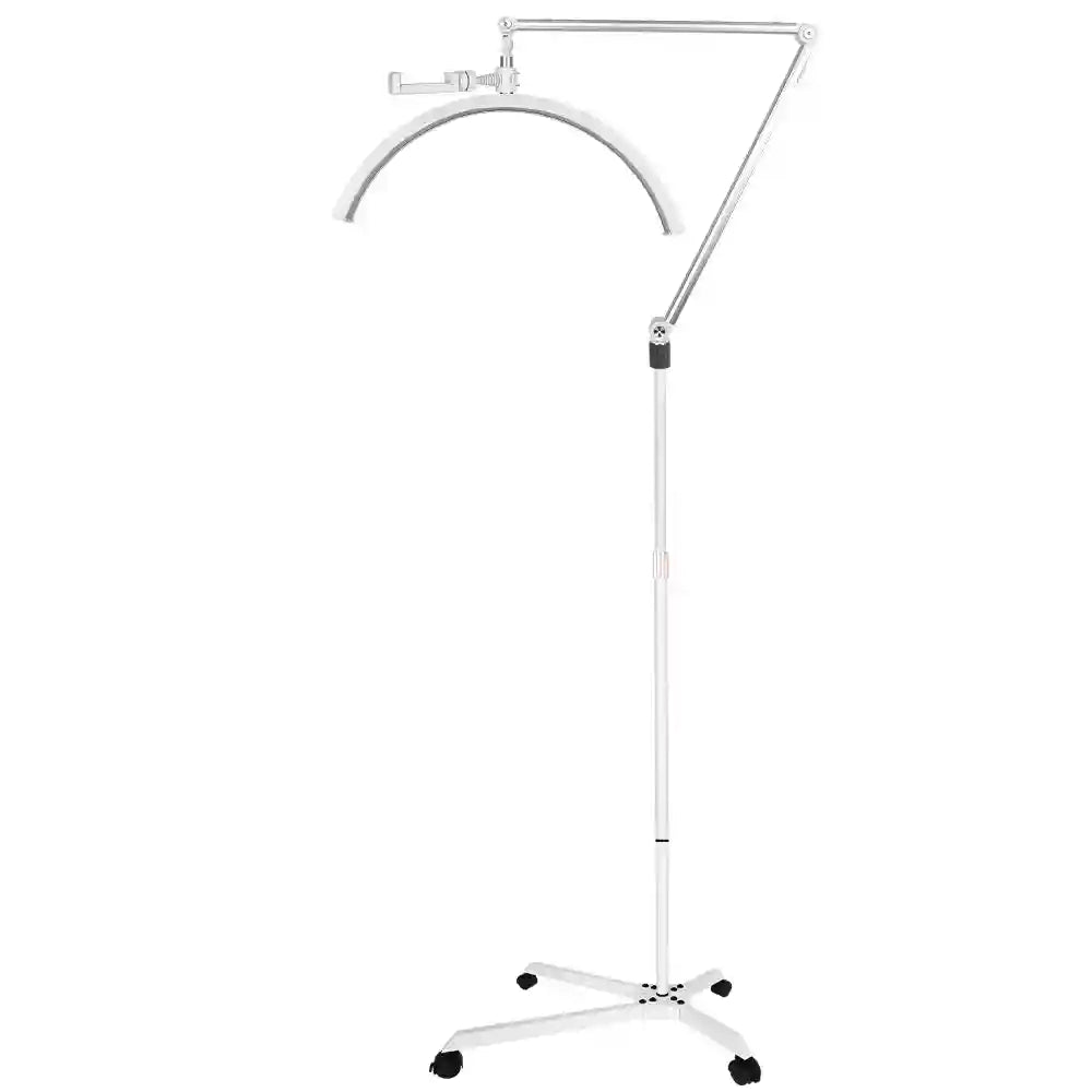 Half Moon LED Floor Light | Adjustable Beauty Lamp for Content Creators white Tidesmit