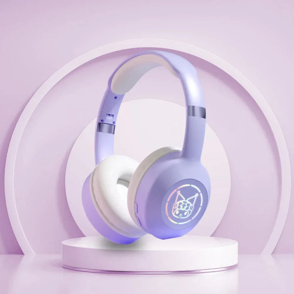 Kuromi Tidesmit Wireless Stereo Bluetooth Headphones - 3 Color Options PURPLE Tidesmit